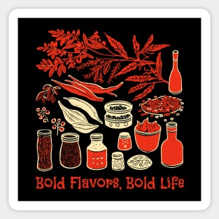 Bold Flavors, Bold Life Sticker